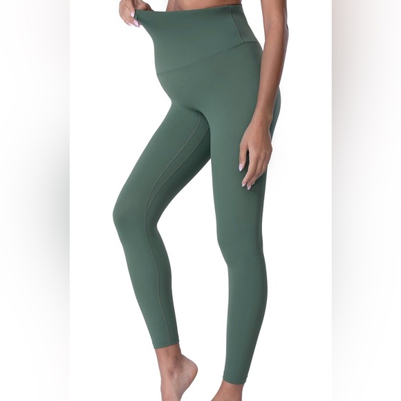 Maternity Clothes Best Pregnancy Postpartum Leggings Over The Belly Active Wear - Picture 3 of 7